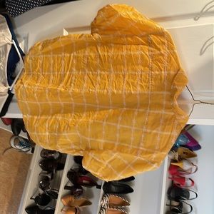 Peasant blouse by lucky in mustard.   Great condition